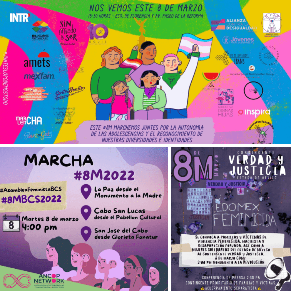 Estas son algunas de las marchas del 8M 11 marchas del 8M