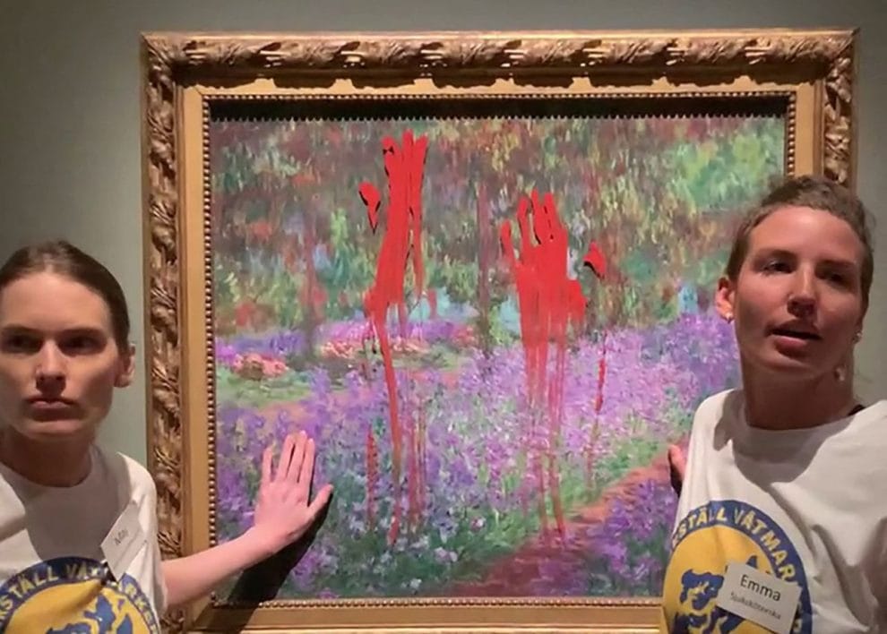 Activistas ambientales vandalizan con pintura obra de Monet  11 WhatsApp Image 2023 06 19 at 11.01.44