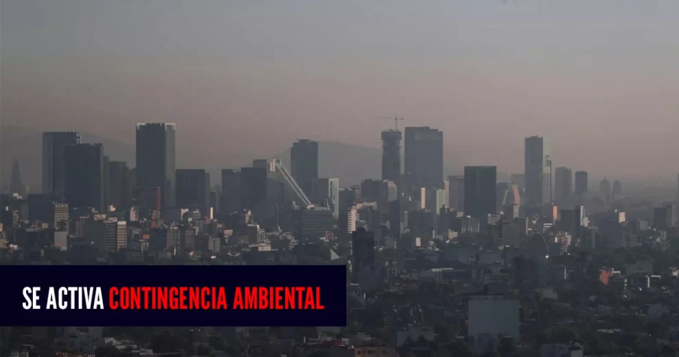 Contingencia ambiental por ozono activada en la CDMX