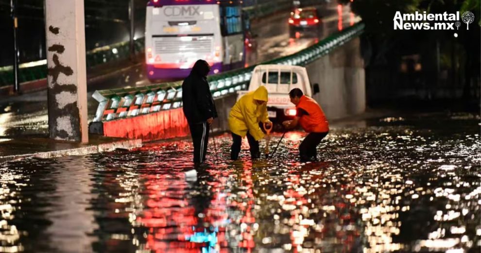 El cambio climático intensifica las lluvias en CDMX, provocando inundaciones severas