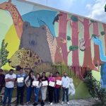 El CIJ de Salamanca inaugura mural para promover al ambientalismo y combatir las adicciones