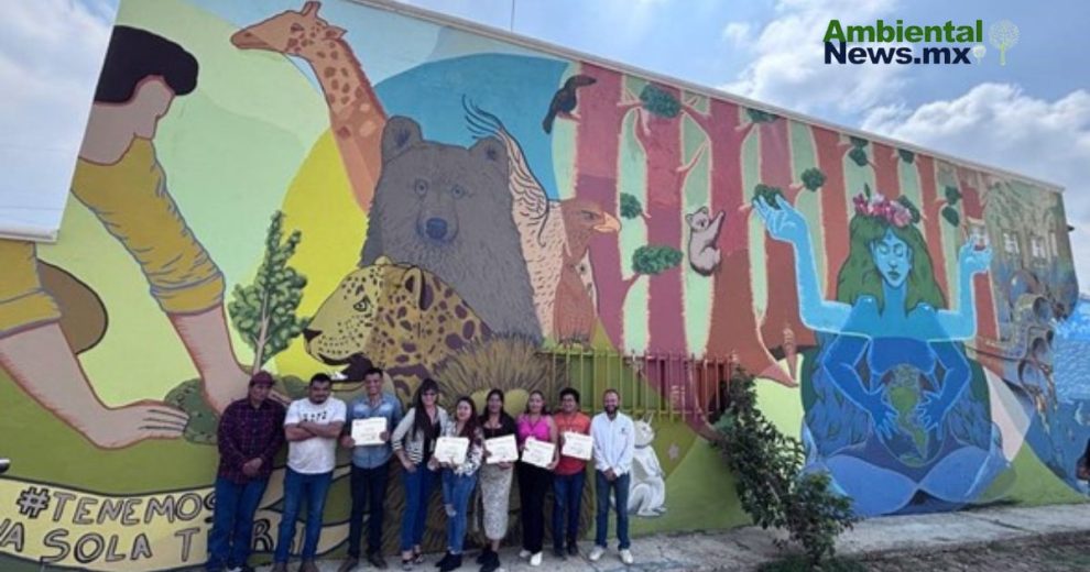 El CIJ de Salamanca inaugura mural para promover al ambientalismo y combatir las adicciones