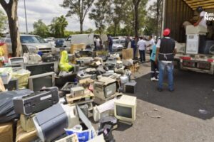 Reciclatrón supera récord de 2018 con toneladas de desechos electrónicos