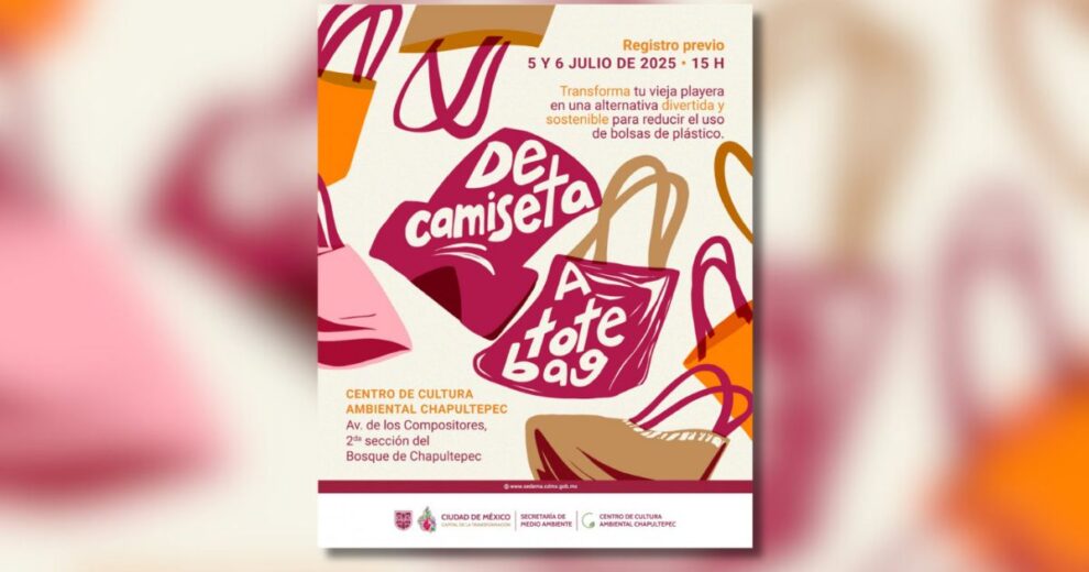 Dale una segunda vida a tu camiseta vieja y ayuda al planeta en Chapultepec 11 camiseta