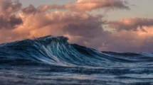 Argentina impulsará la energía undimotriz: energía a partir de la fuerza del mar 19 Olas del mar bajo nubes rosas