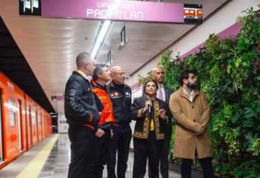 Naturaleza bajo la tierra: muros verdes en el Metro 17 pantitlán