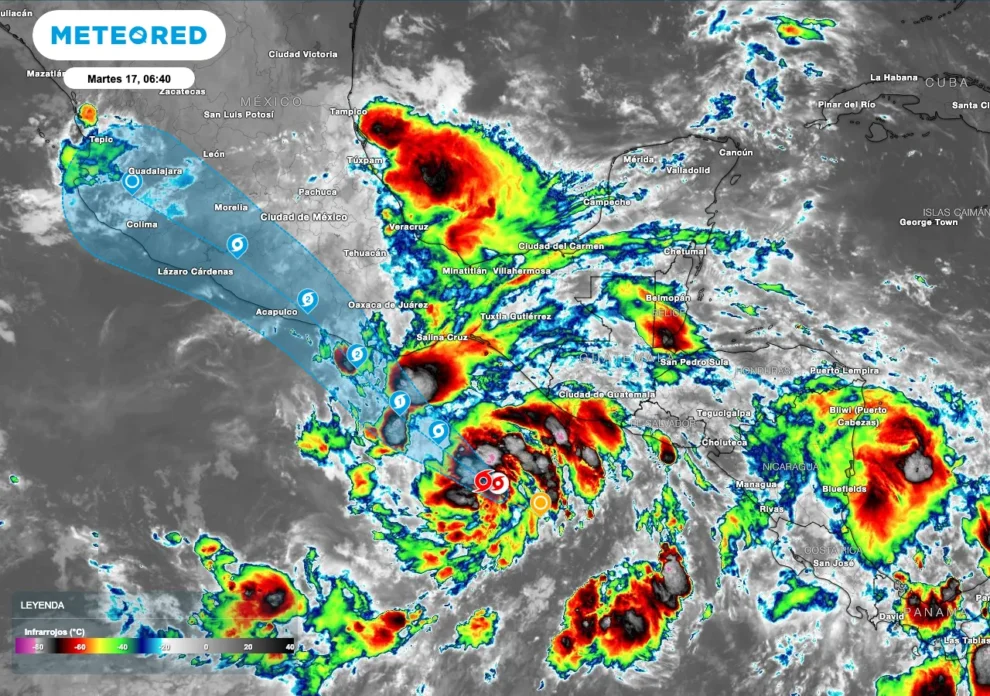 Tormenta tropical “Erick” y origina lluvias intensas en Guerrero, Oaxaca, Chiapas y Veracruz 11 Tormenta tropical “Erick”